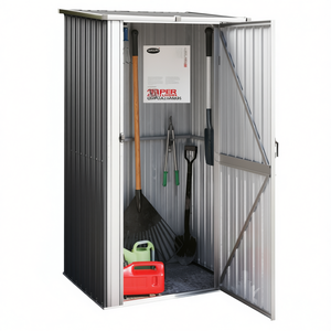 Abri de jardin D0100XTD1JA 46,7x38,2x82,5 pouces en acier galvanisé anthracite pour rangement extérieur - Product Image 1