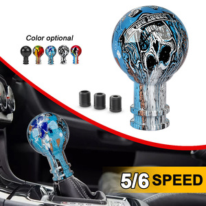 Poignée de levier de vitesse en acrylique pour voiture, rouge et blanc, ergonomique, ronde, pour véhicules à transmission manuelle - Product Image 3