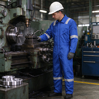 Combinaison de vêtements de travail Fr personnalisée la plus vendue avec des bandes réfléchissantes pour champ pétrolifère