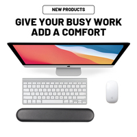 Repose-poignet en mousse à mémoire de forme noire personnalisée tapis de souris ergonomique en caoutchouc antidérapant clavier d'ordinateur souris support de poignet pour le bureau