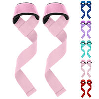 Sangles de musculation rembourrées en néoprène scintillant LADYGLOW avec logo personnalisé pour femmes, idéales pour les soulevés de terre et la musculation en salle de sport