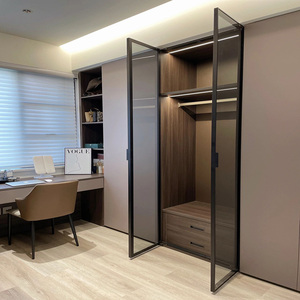 Armadi Moderni Minimalisti Personalizzati, Cabine Armadio con Porte a Battente, Mobili per la Conservazione dell'Abbigliamento, Arredamento Completo per la <span class=keywords><strong>Casa</strong></span> - Product Image 2