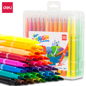 Deli Colorigin Soft Tip Watercolor Pens 24 Colors Washable For Children And Students Drawing Sketching - Product Image 5