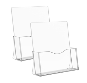 A5 Acrylic Brochure chủ sàn nhựa hiển thị đứng Flyer hiển thị Văn Học đứng để đặt giấy tập sách cho cửa hàng văn phòng - Product Image 3