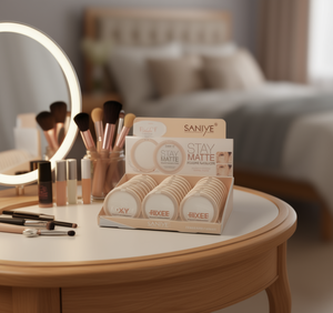 Poudre pressée Saniye Stay Matte, contrôle du sébum, fini mat pour peaux grasses - Product Image 2