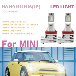 2 unids/set faro delantero LED de coche para MINI <span class=keywords><strong>Cooper</strong></span> R53 R50 R55 R56 R58 R60 R61 R56 H8/H9/H11/H16(<span class=keywords><strong>JP</strong></span>) tamaño halógeno CSP 1860 M4 faro antiniebla - Product Image 2