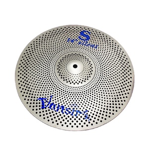 Platillos de Batería Vansir de Aleación Plateada, Silenciosos, de Bajo Volumen, para Práctica de Batería - Product Image 1
