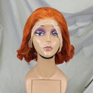 <span class=keywords><strong>Comprar</strong></span> a granel para reventa 13x4 Peluca de pelo brasileño frontal de encaje Bob de onda suelta corta para mujeres 350 Color 14 pulgadas pelucas de cabello humano real - Product Image 5