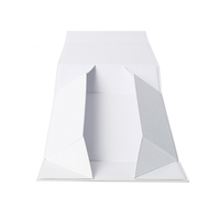 Boîtes cadeaux magnétiques en papier texturé élégant avec logo personnalisé imprimé et inserts en éponge