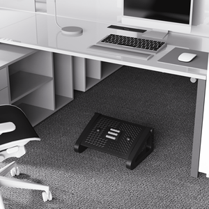 डेस्क एडजस्टेबल आराम के तहत एर्गोनोमिक प्लास्टिक डॉट्स रोलर्स के साथ - Product Image 1