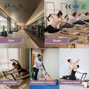 Pura Flow Machine de Reformer en Bois d'Érable Réglable pour la Santé Corporelle, avec Kits Trapèze, pour PLT004-01 Érable PLT004-01 - Product Image 6