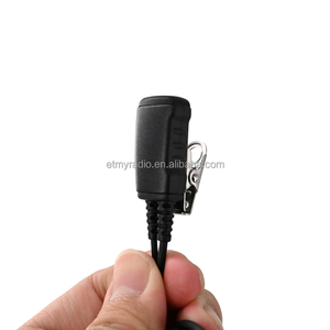 Auricular PTT Negro en Forma de G con Cancelación de Ruido, Micrófono con Clip para Walkie Talkie, para Comunicación de Seguridad, Compatible con Radio R7 - Product Image 5