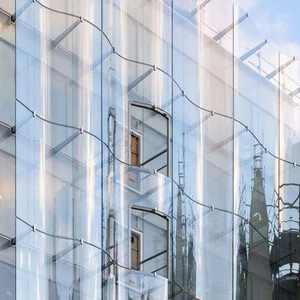 Solutions solaires personnalisées pour murs-rideaux en verre courbé laminé moderne pour hôtels de luxe, gymnases et salles |   Épaisseur de 10-12 mm | - Product Image 3
