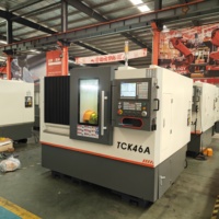 Torno Fresador Combinado CNC de Alta Resistencia TCK46M TCK46Y con Sistema de Control GSK