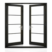 Panneaux à charnière modernes de porte en verre rotative en aluminium de 71*92 pouces pour le marché nord-américain d'approvisionnement de vue large de centre commercial