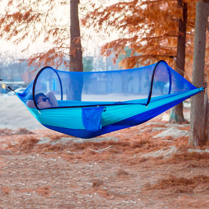 <span class=keywords><strong>Hamaca</strong></span> colgante <span class=keywords><strong>Plegable</strong></span> <span class=keywords><strong>ligera</strong></span> portátil para exteriores con mosquitera columpio viaje senderismo Camping <span class=keywords><strong>hamaca</strong></span> colgante duradera cama - Product Image 3