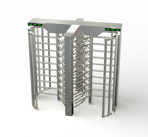 ประตูหมุนแบบสองเลนความปลอดภัยสูง ควบคุมการเข้าออกด้วย RFID พร้อมระบบป้องกันการเข้าตามหลัง สำหรับทางเข้าสถานีรถไฟใต้ดิน - Product Image 2