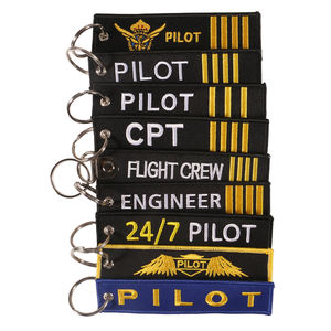 Airbus-etiqueta de avión Pilo <span class=keywords><strong>Kety</strong></span>, Jet Tag Remove Before Flight, tela personalizada, nombre de marca, bordado, llavero, Correa - Product Image 4