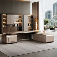 Meubles de bureau commerciaux Bureau de direction Bureau de direction moderne Bureau de direction en forme de L Bureau de direction modulaire Bureau de direction de luxe