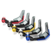 Protector de Manillar Universal para Motocicleta, Protector Contra Viento y Caídas para Scooter Eléctrico, Aleación CNC Modificada