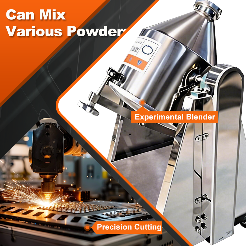 Stainless Steel Lab Powder Mixer | 220V Forward/Reverse Mixing High Efficiency, Leak-proof · image 2