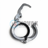Collier de serrage à coin DN125 5 pouces à raccord rapide en acier forgé pour la connexion de tuyaux de pompe à béton, de camion, de remorque et de flèche de placement