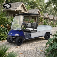 Chariot utilitaire robuste HDK Turfman 1000 Plus avec benne arrière pour services immobiliers