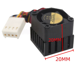 Mini Ventilador Hidráulico para GPU de 20 mm 2010 2020 con Disipador de Calor PWM, Ventilador de Refrigeración Termostático para Placa Base - Product Image 2
