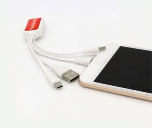 Promotional Gift Marketing Customized Logo 4 in 1 Portable Multifunction Fast Charging Keychain Charging USB Cable - Product Image 2