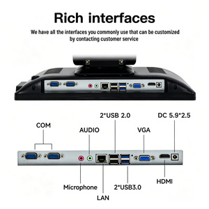 Terminal Punto de Venta con Pantalla Táctil Capacitiva de 15.6 Pulgadas, Todo en Uno, con Sistema Windows, Caja Registradora para Restaurante, Comercio Minorista, <span class=keywords><strong>Supermercado</strong></span>, OEM - Product Image 4