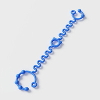 Chaîne anti-perte réglable en silicone pour bébé, jouet de dentition, cordon extensible pour biberon, attache de poussette anti-chute, motif dessin animé
