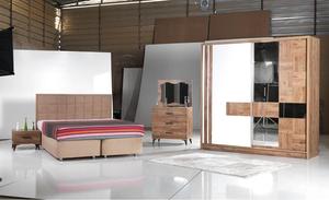 Ensemble complet et personnalisé de meubles de chambre à coucher design en bois pour hôtel Ensembles de chambre à coucher et bibliothèque en bois moderne de haute qualité - Product Image 3
