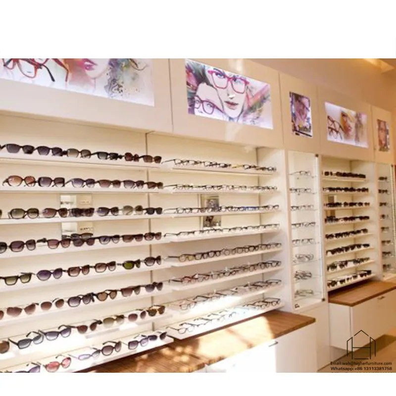 Kunden spezifische Brillen Vitrine Brillen Display Zähler Brillen Display Regal