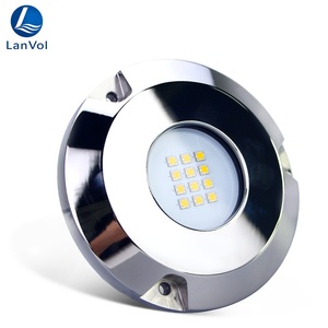 LanWo Luces LED de Alta Potencia para Barcos de 60W/120W/300W, IP68 Impermeables, de <span class=keywords><strong>Acero</strong></span> Inoxidable, para Piscinas y Estanques, Luz Subacuática RGBW, CRI90 - Product Image 3