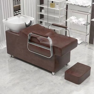 Chaise de lavage de cheveux Kelly, mobilier de salon, fauteuil de barbier, lit de shampooing inclinable - Product Image 4