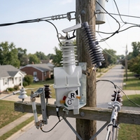 Disjoncteur-réenclencheur monophasé à coupure 15kV-36KV 60/50Hz 16kA/6kA pour installation sur ligne sous tension / Léger / Distance d'isolement observable / RF