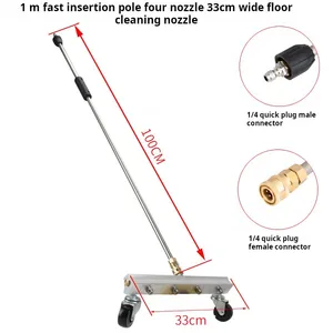 Laveuse à jet électrique à haute pression Lingzhen nettoyeur de <span class=keywords><strong>sol</strong></span> efficace pour voiture et béton avec <span class=keywords><strong>balai</strong></span> d'eau pour le nettoyage de surface - Product Image 2