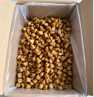 Granulés de protéines de soja texturés en vrac, saveur poulet, particules de viande végétale végétalienne pour aliments instantanés, sachet de légumes, sauce de viande pour congee