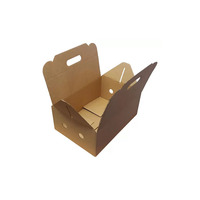 Caja de Cartón Corrugado Versátil con Asa, Tamaño Personalizado, Multiusos, para Empaque de Regalos, Ropa, Accesorios y Artículos Diarios