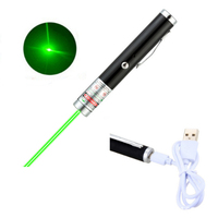 Penna puntatore Laser verde Mini puntatore Laser verde ricaricabile USB