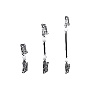 Modernas Etiquetas de Precio Transparentes de Plástico Coloridas para Exhibición de Dulces en Tiendas, con Clips - Product Image 1