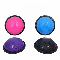 Ballon d'équilibre gonflable en PVC pour yoga, demi-ballon, pour la stabilité, la coordination et la résilience