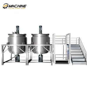 VP 500l 1000l 2000l liquid soap mixer Laundry liquid mixing reactor mixer tank shampoo making machinery