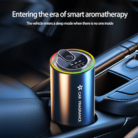 Diffuseur d'aromathérapie USB portable pour voiture, diffuseur ultrasonique sans eau pour huiles essentielles, machine à parfum pour porte-gobelet et bureau