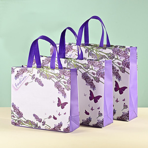 Bolsa de Compras Reutilizable de Lona Laminada No Tejida con Logotipo Personalizado de Vietnam, Asas, Cierre Personalizado, Patrón Impreso Reciclable - Product Image 4