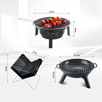 Nouvelles Idées de Produits Boleefun Commercial Offset Baril Noir Grils à Charbon de Bois Gril de BBQ Extérieur Gril de Fumeur à Charbon de Bois Vertical