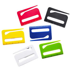 Pembuka surat kartu bisnis Logo kustom plastik bening <span class=keywords><strong>3</strong></span> dalam 1 pembuka huruf Pembuka surat panjang - Product Image 4