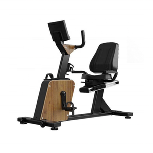 Vélo d'exercice commercial N12U-T en acier noir chêne, 400W max, écran TFT 10,1'', sans fil, résistance à 16 niveaux, mesure du rythme cardiaque - Product Image 6