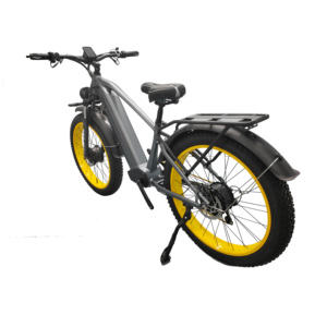Vélo de montagne électrique 48V, vélo électrique 20 pouces, 7 vitesses, cadre en alliage d'aluminium, freins à disque mécaniques, moteur arrière double sans balais - Product Image 3