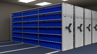 Compactador de archivos Compactador móvil de acero Archivadores Sistema de estanterías móviles Sistema de archivos de almacenamiento inteligente